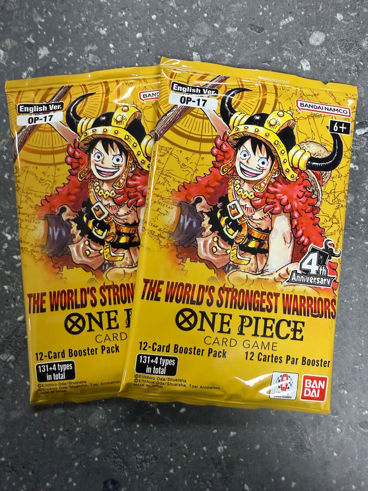 Personal Break One Piece Worlds Strongest Warriors OPWSW 2 Pks