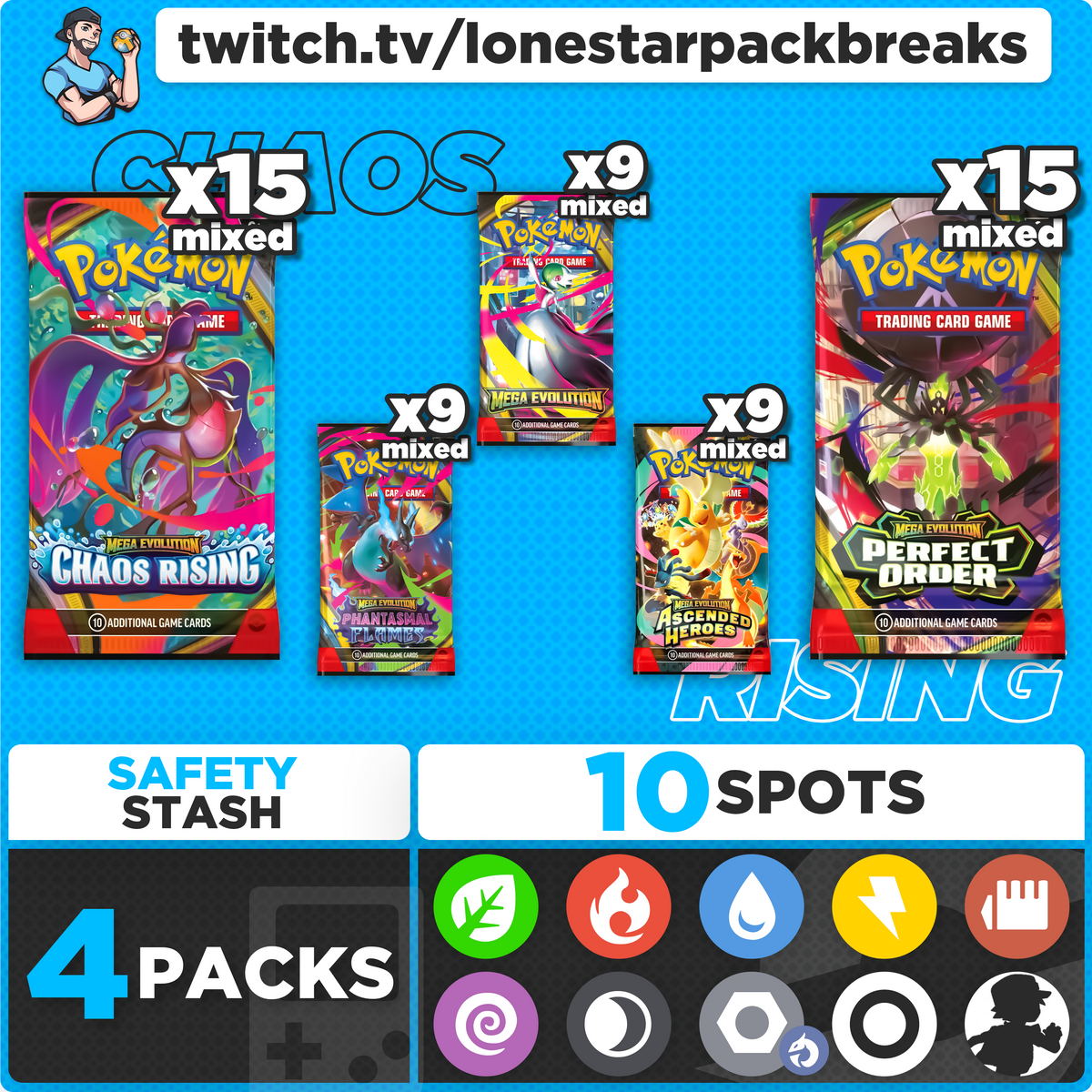 Break #1 Chaos Rising Mixer 10 type Wed June 10th 7PM CST