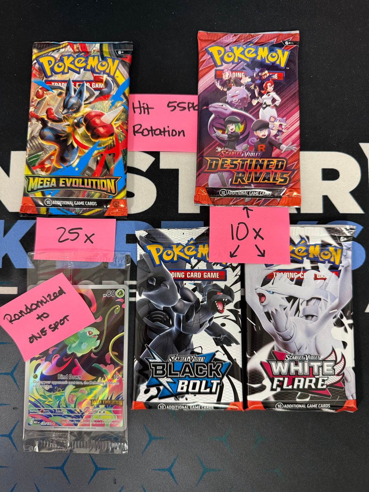 Break #15 Mega Evolution Mixer Plus Promo Giveaway 55pk 6 Spot Rotation Wed Oct 16th 7PM CST