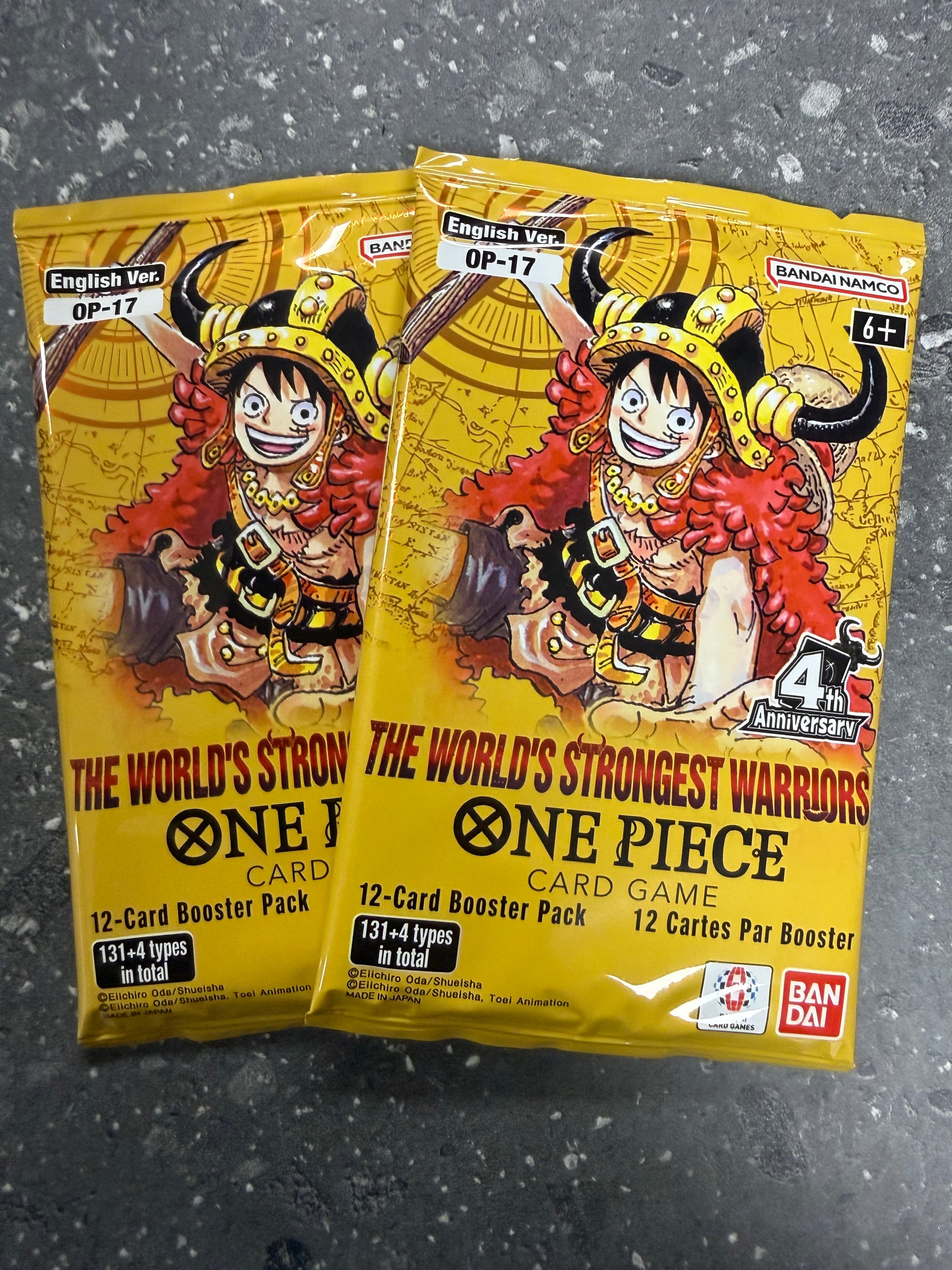 Personal Break One Piece Worlds Strongest Warriors OPWSW 2 Pks