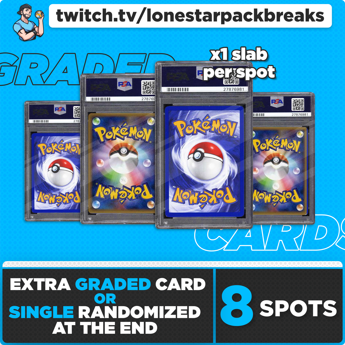 Break #7 ALL VINTAGE Randomized PSA Slab Fri May 9th 6PM CST