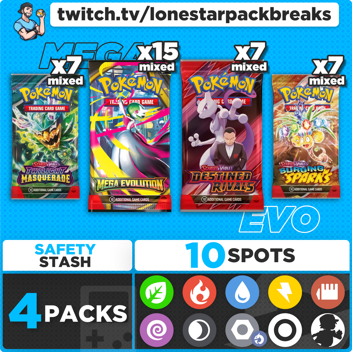 Break #7 Mega Evolution Mixer 10 type Fri Oct 10th 7PM CST