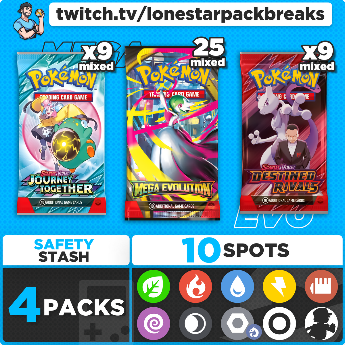 Break #3 Mega Evolution Mixer 10 type Wed Oct 1st 7PM CST