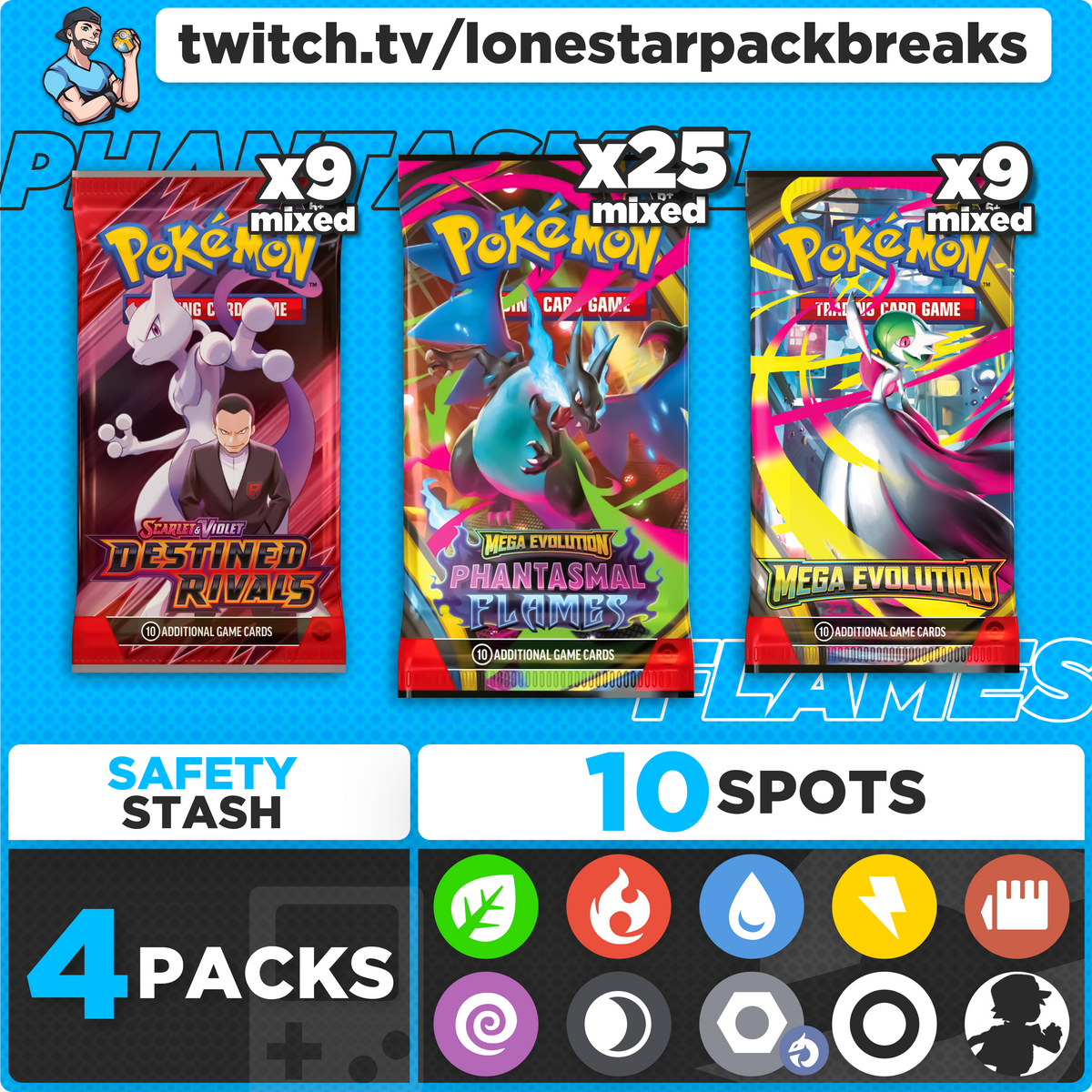 Break #1 Mega Evolution Mixer 10 type Wed Nov 5th 7PM CST