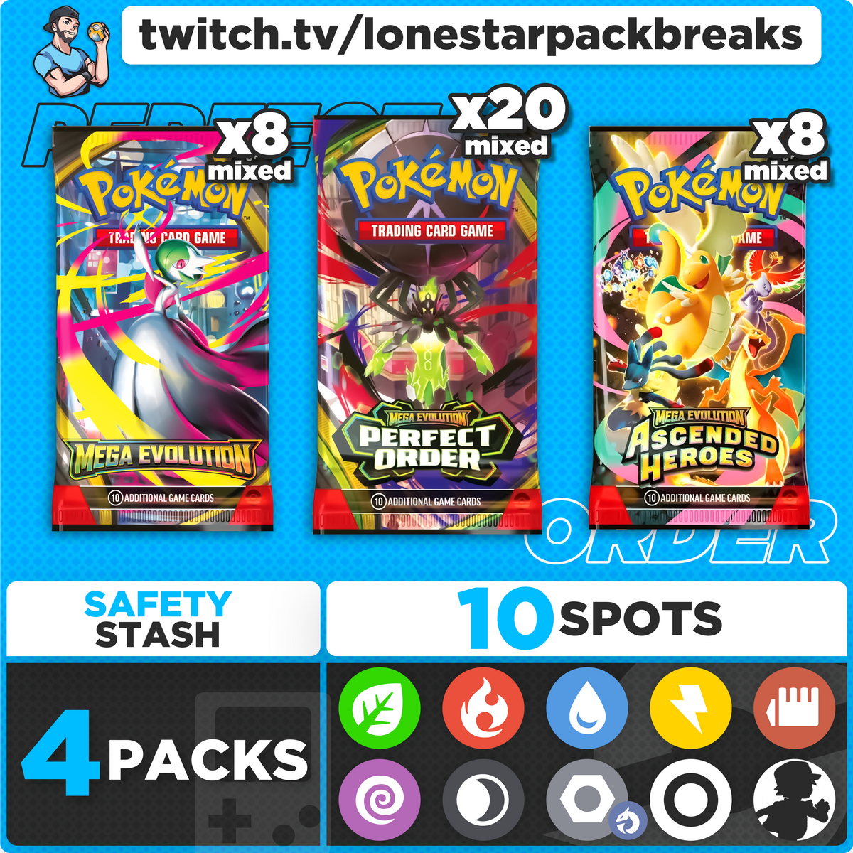 Break #4 Perfect Order Mixer 10 type Wed Apr 29th 7PM CST