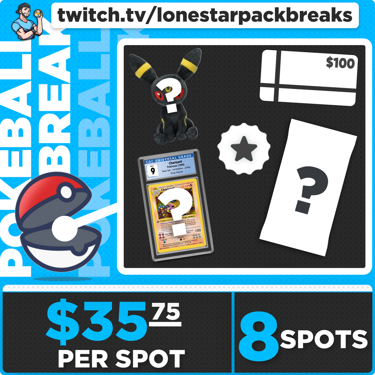 Break #10 Mystery Pokeball Thurs Feb 29th 6pm CST